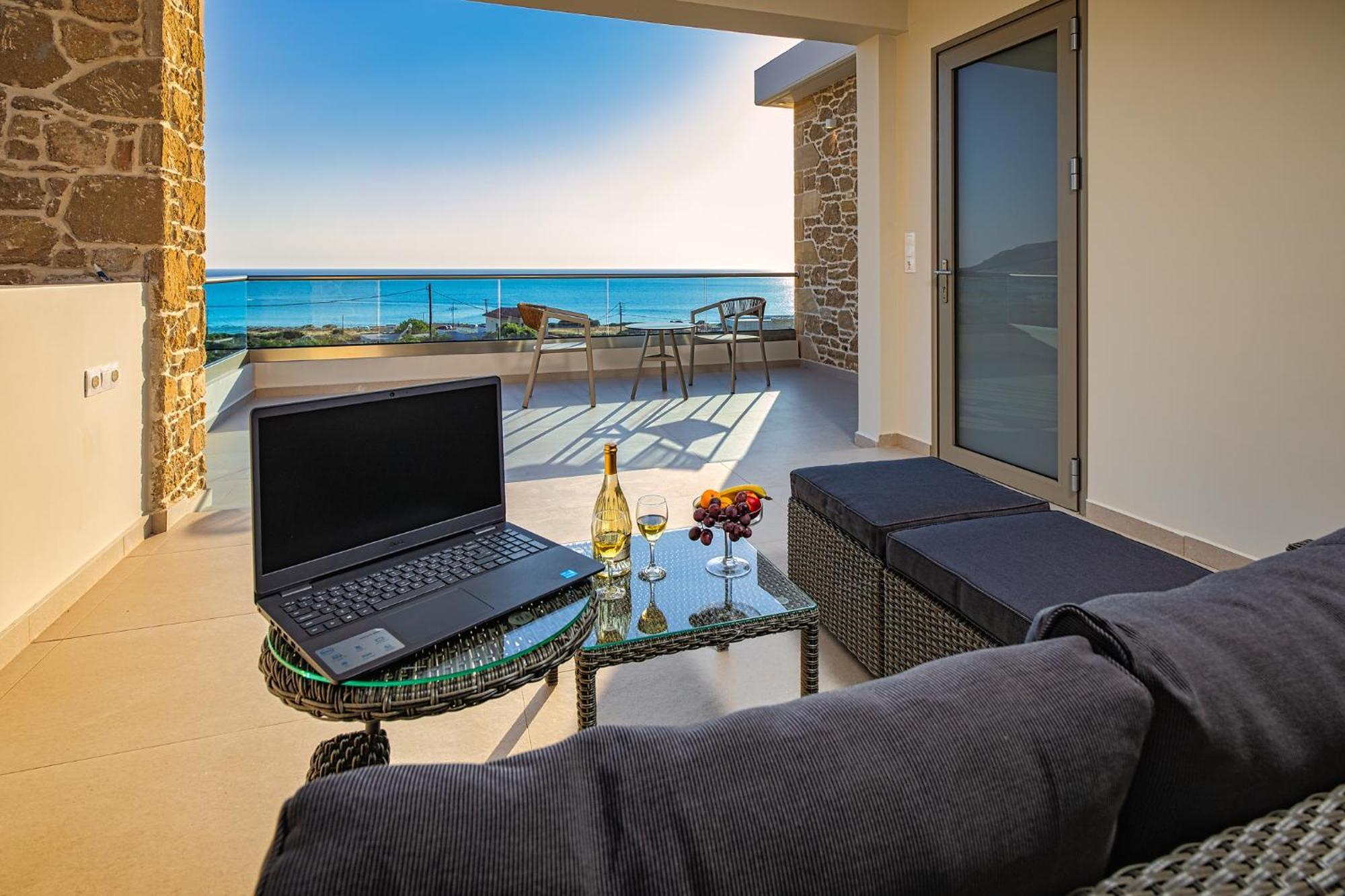 Alki Collection -luxury Sea View -breakfast Included-falasarna Villa *